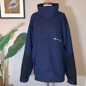 Obermeyer Foundation Ski & Snowboard Jacket, Style 21047, Navy Blue, Men’s 2XL